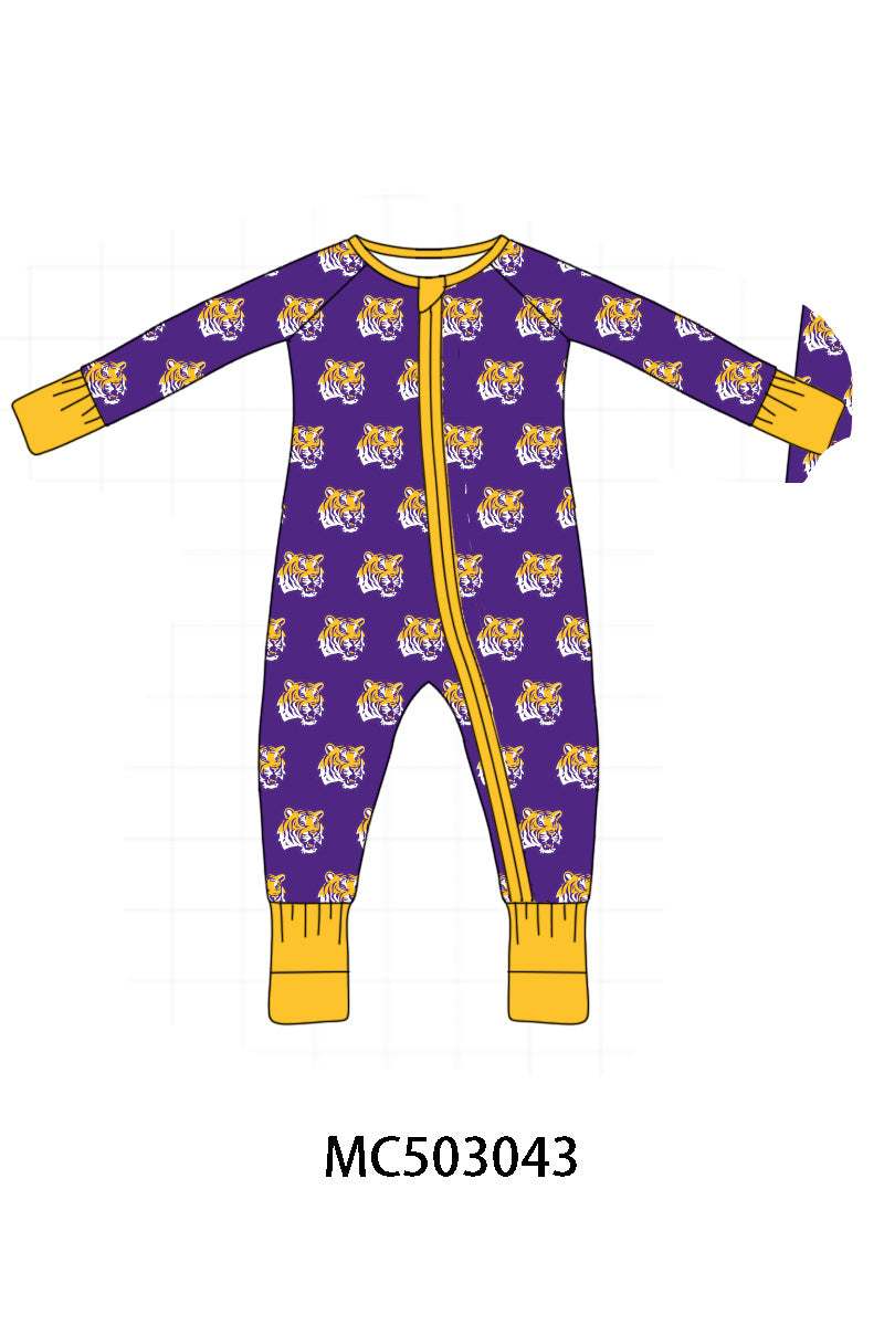 LSU geaux tiger print bamboo pajamas collection